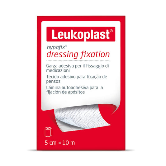 Leukoplast Hypafix Lámina Adhesiva, 5cm x 10m, 1 rollo | Color Blanco