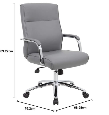 Boss Office Products - Silla de Asiento Ejecutivo, Color Gris