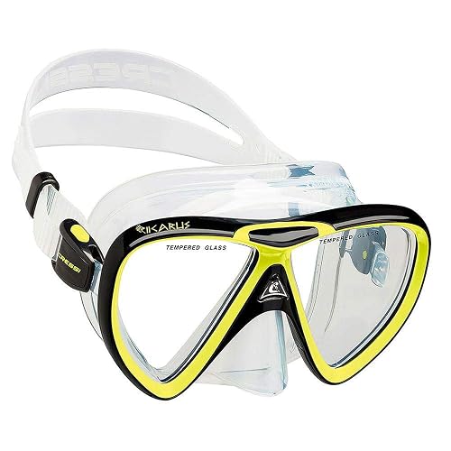 Cressi Kit de Snorkel para Adultos, máscara y Snorkel - Equipo de Calidad para Descubrir el Mundo Submarino | Ikarus & Orion: Diseñado en Italia