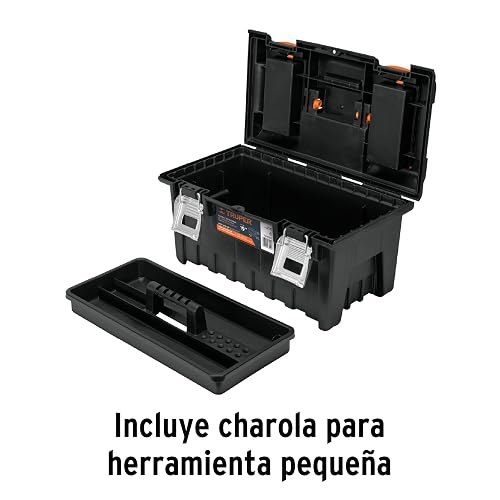 Truper CHA-19S, Caja para herramienta 19" con compartimentos y broches metálicos