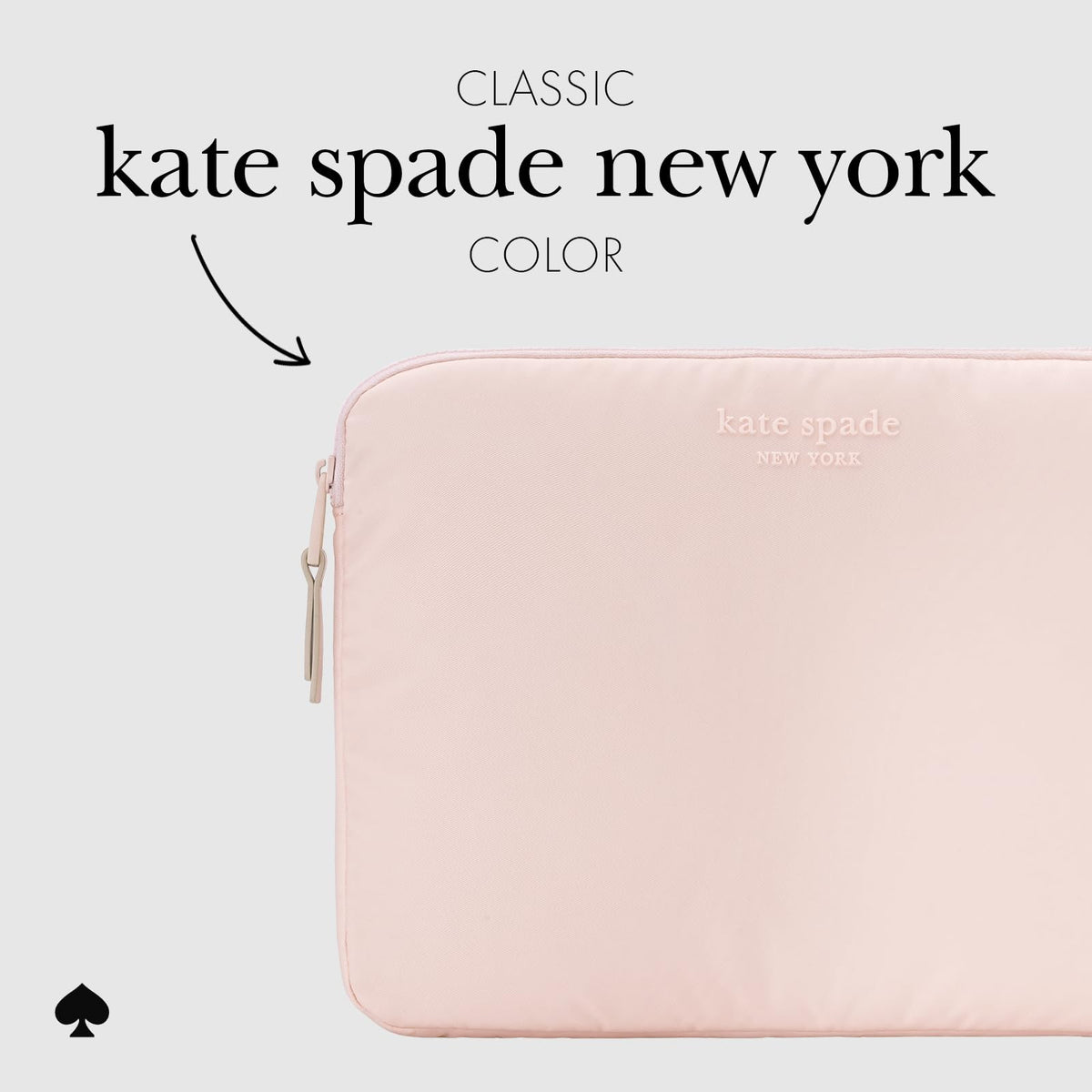 Kate Spade New York - Funda Acolchada para portátil de 14 Pulgadas, Color | Kate Spade New York - Funda acolchada para portátil de 14 pulgadas, color rosa gis
