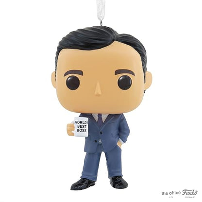 Hallmark The Office Michael Scott Funko Pop! Adorno navideño de Resina