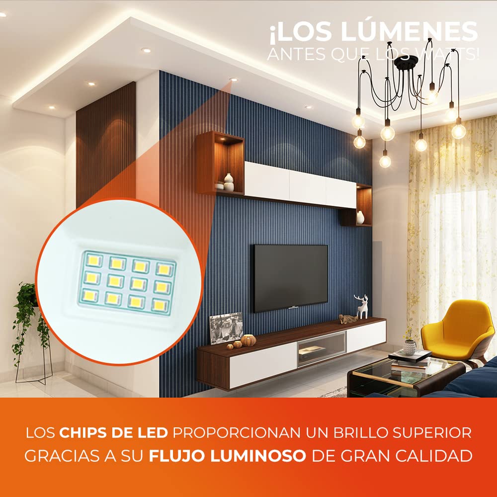 Tecnolite - Foco JCD LED Ampolleta 3 W, Luz Suave Cálida, Base G9, Atenuable
