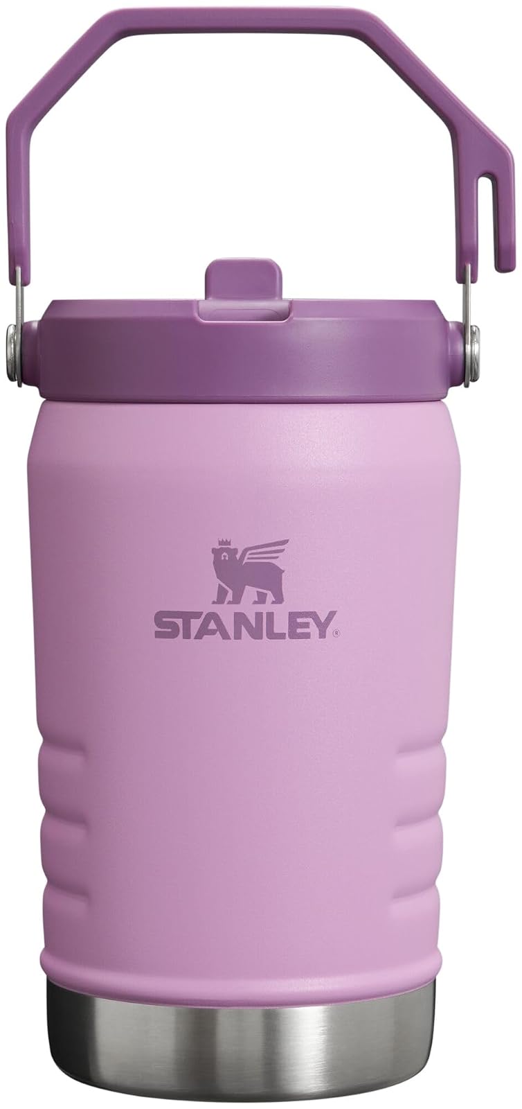 Stanley IceFlow Vaso Térmico con Popote, Acero Inoxidable - Lila - 1.2 Litros