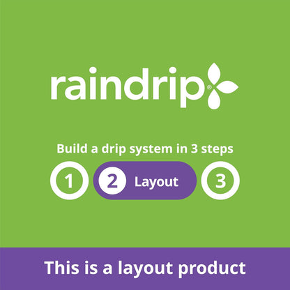 Raindrip 100050211 Negro 016010T Tubo de 1/4 Pulgadas por 100 pies, 1