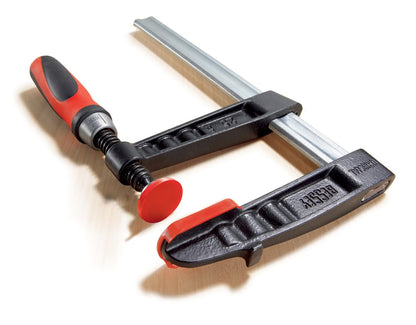 BESSEY TG7.016+2K Abrazadera, carpintería, estilo F, mango 2K, almohadillas para orejas reemplazables, 7 pulgadas x 16 pulgadas, 1220 libras