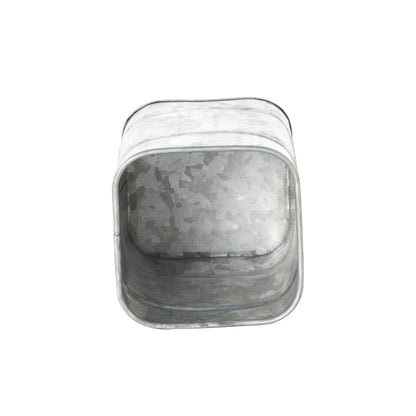 Deco 79 49123 Metal Square Lidded Box Set of 2