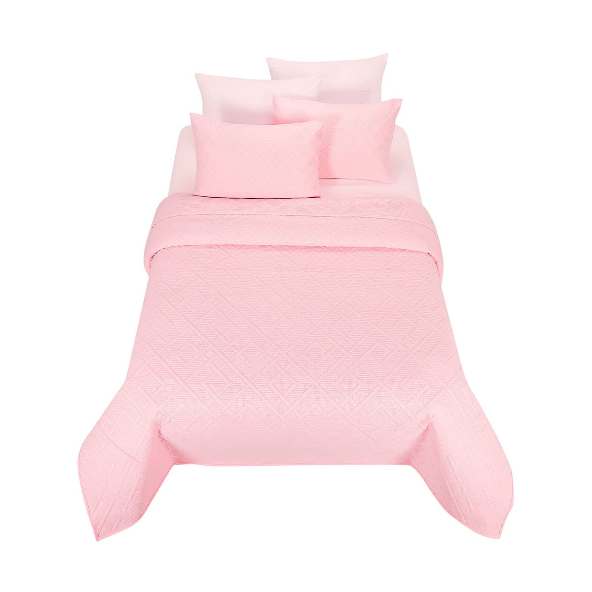 Providencia Edrecolcha Matrimonial Liso Color Rosa