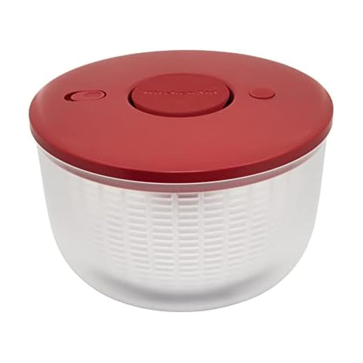 Kitchenaid Spinner Universal para Ensaladas con Tazón Extraíble, Colador y Mecanismo de Bomba con una Sola Mano, Nidos de Tazón Grande y Cuenta con Base Antideslizante, 7.43 Cuartos de Galón, Rojo