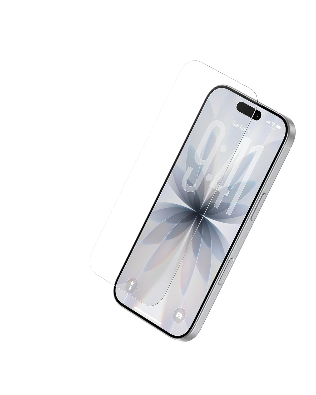 Belkin ScreenForce Protector de visualización de vidrio templado para iPhone 17/16 Pro, protección contra impactos resistente a los arañazos con bandeja de alineación fácil para aplicación sin