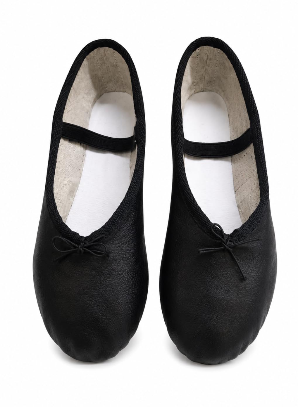 Danzinatta Zapatilla de Piel para Ballet y Danza - Negro - 17.0 cm