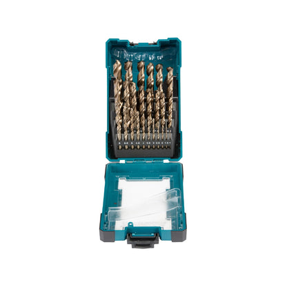 Makita Juego de Brocas HSS-C de Varias Medidas, 25 Piezas