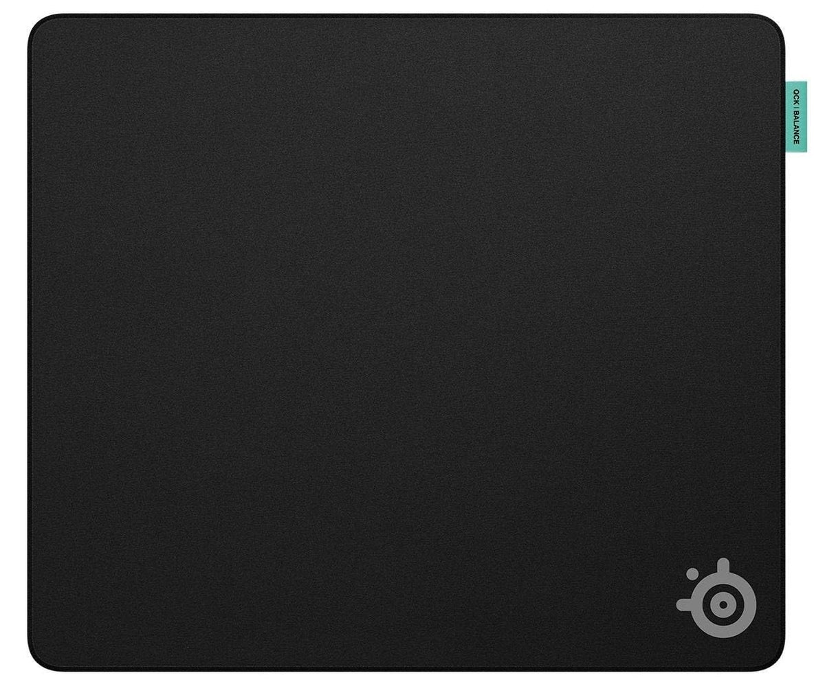 Steelseries QcK L Performance Balance - Alfombrilla de ratón para juegos - Extragruesa para un deslizamiento suave - Dobladillos planos cosidos - Base de goma de neopreno antideslizante - 490 x 420 mm
