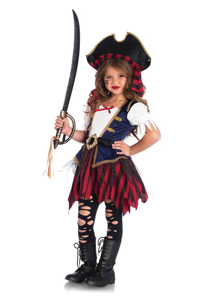 Leg Avenue Enchanted – Disfraz de Pirata del Caribe (2 Piezas), Multicolor, X-Small