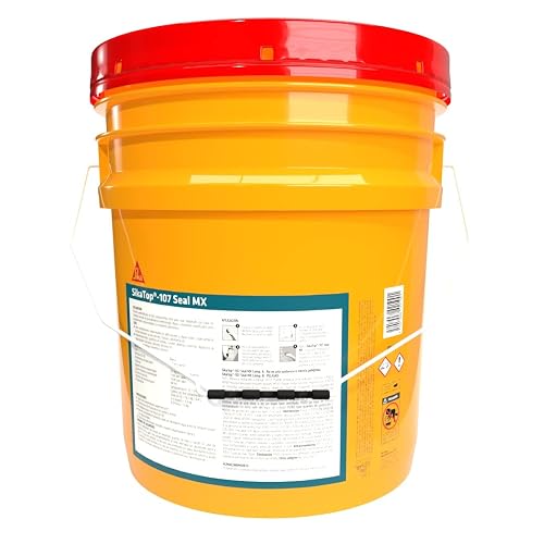 SIKA - SikaTop 107 Seal MX, Blanco, Mortero cementicio semiflexible para la impermeabilización y protección del concreto, Cubeta 16,3kg