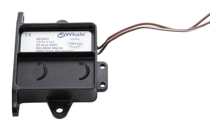 Whale BE9003 Interruptor de sensor de campo eléctrico, 12 V o 24 V, apto para hasta 20 amperios, negro