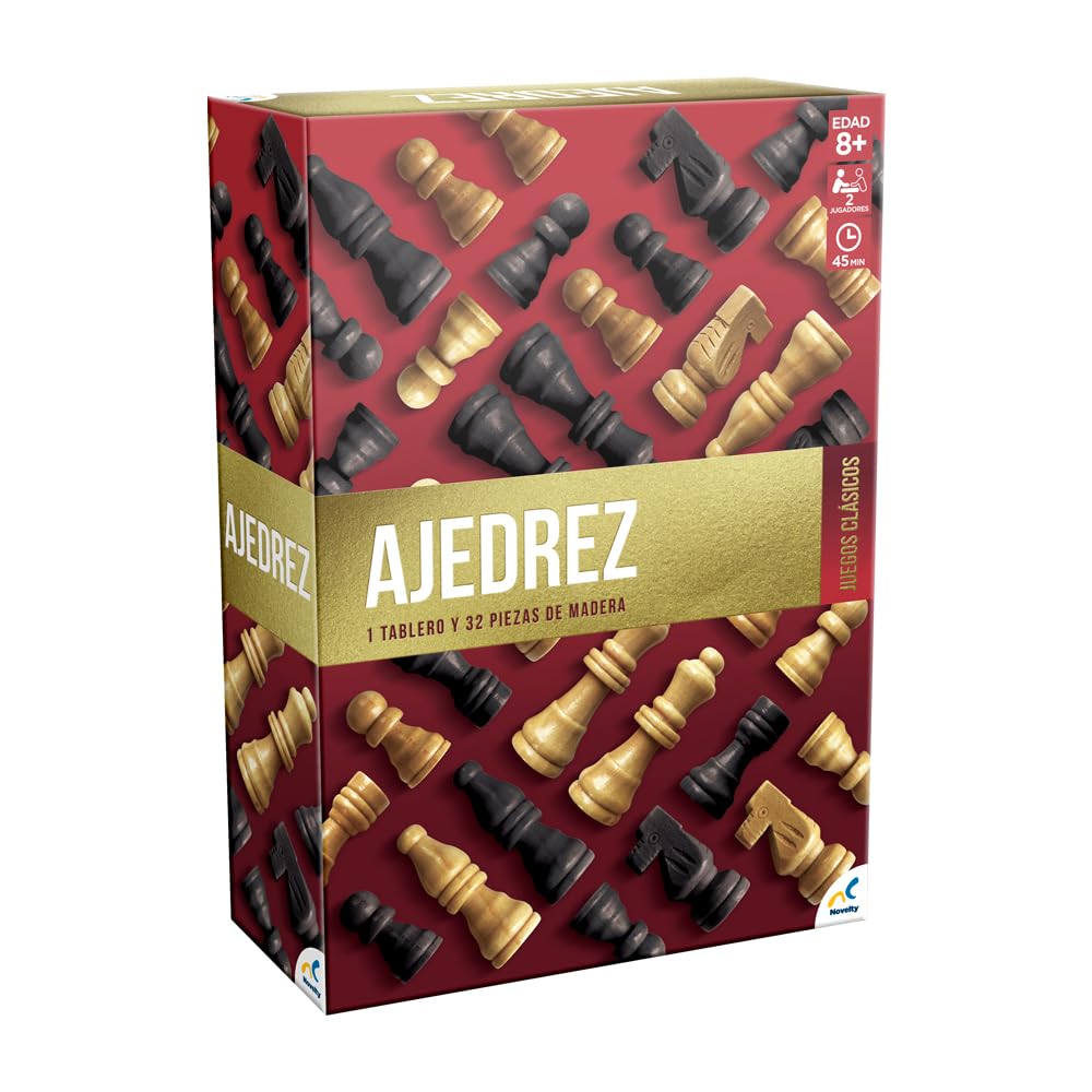 Novelty Ajedrez Coleccionable de Edición Especial - MADERA - NEGRO - AJEDREZ DE LUJO