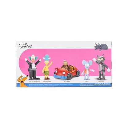 Jakks Pacific - The Simpsons Multipack de Figuras 2.5″ Krusty The Clown Show – Set Coleccionable con Personajes Icónicos para Fans y Niños 4+ Años