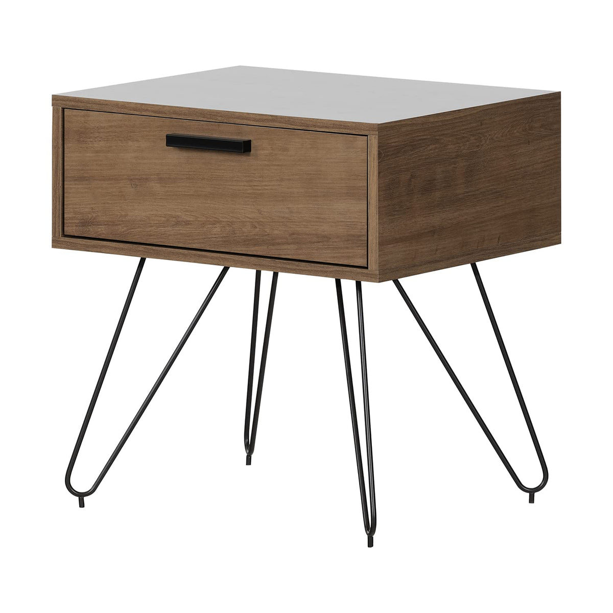 South Shore Buro para recamara con 1 cajón Marrón Slendel. Muebles para recamara, mesas de Noche Furniture