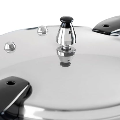 Ekco | Olla Express de 11 Litros Aluminio con 6 Sistemas de Seguridad | Cuerpo y tapa de aluminio, Cocción rápida, Mangos de baquelita, Cierre hermético, Certificado NOM