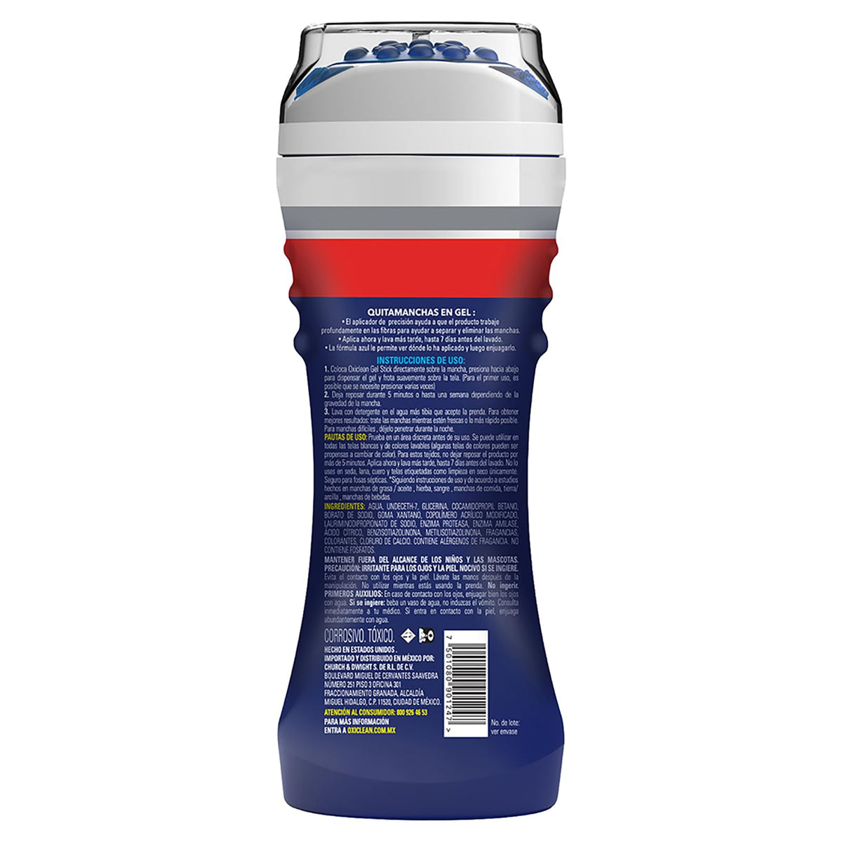 OxiClean Quitamanchas en Gel Max Force 183 ml. Remueve las Manchas más Difíciles: Grasa, Pasto, Vino y Sangre con un Solo Producto. Con Aplicador de Precisión. Seguro para Ropa Blanca y de Color