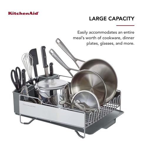 KitchenAid kns896bxgra grande escurreplatos tamaño completo, acero inoxidable