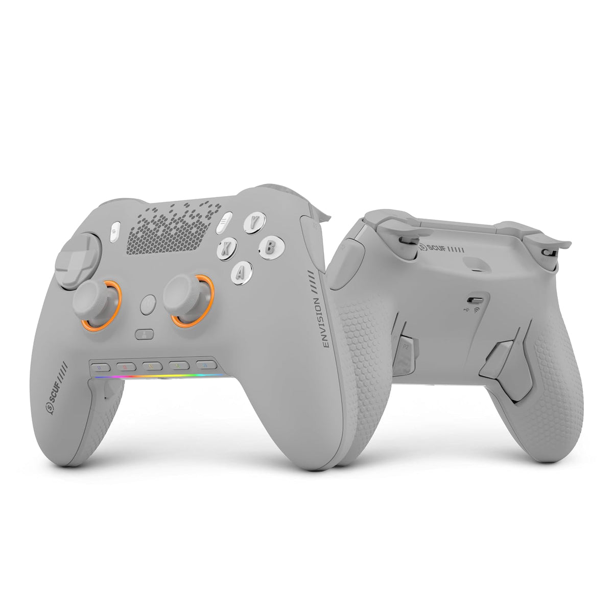 SCUF ENVISION PRO V2 (2025) Control Gaming Inalámbrico para PC – Gris claro