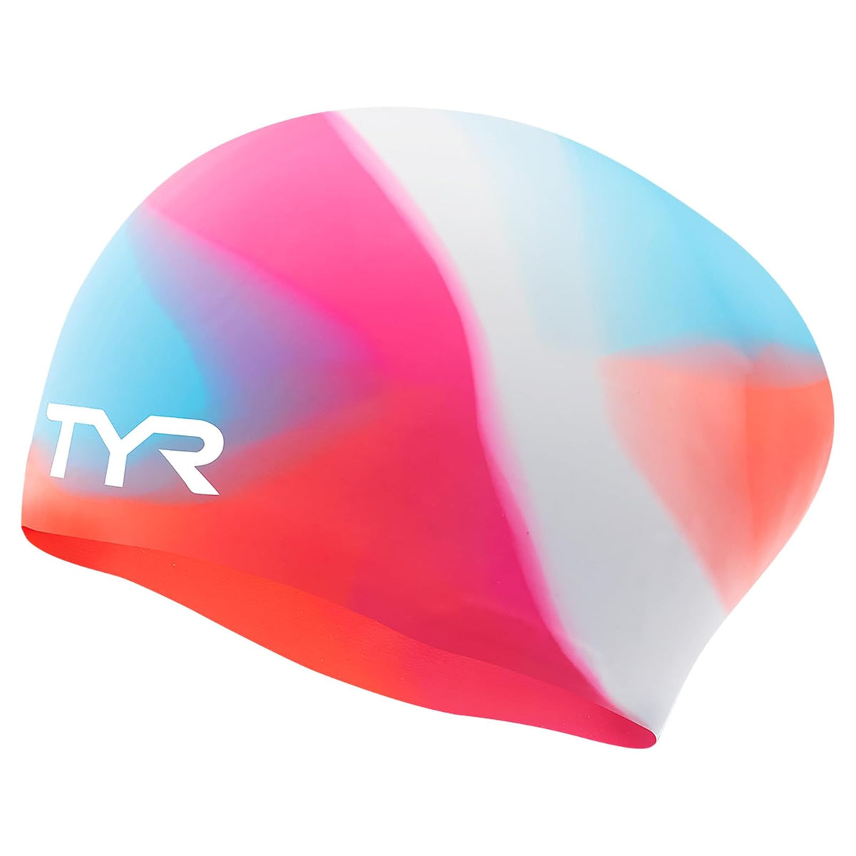 TYR Tie Dye - Gorro de natación de Silicona para jóvenes