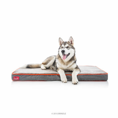 Brindle Cama para Mascotas de Memory Foam Impermeable - Carbón - Small