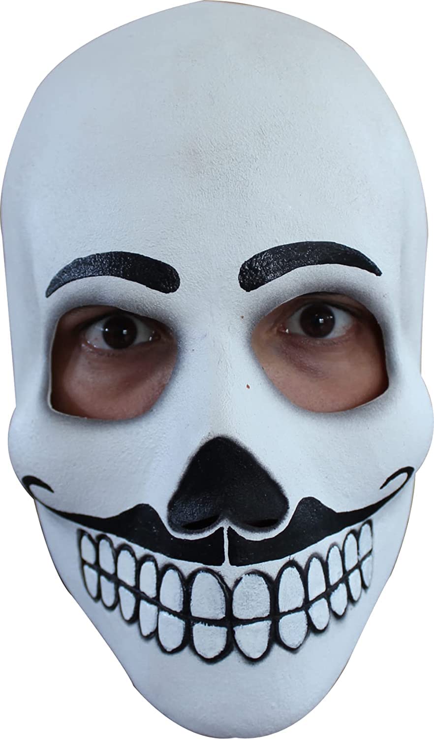 Day of the Dead: Catrin, Máscara Divertida de Calavera Mexicana, Antifaz Máscaras de Calacas Ideal para Halloween y Día de Muertos