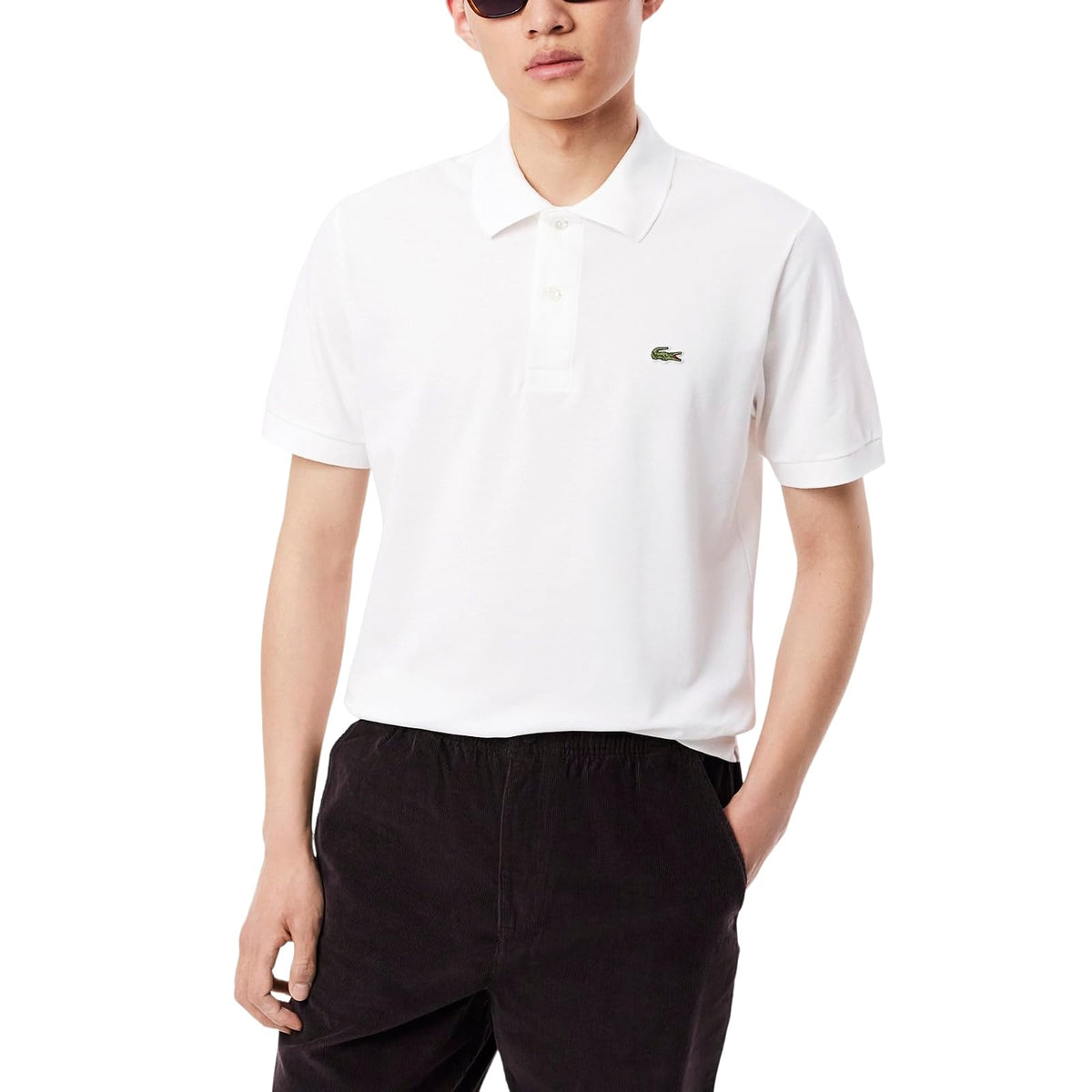 Lacoste Polo L.12.12 en Piqué Ligero para Hombre - CH - Blanco
