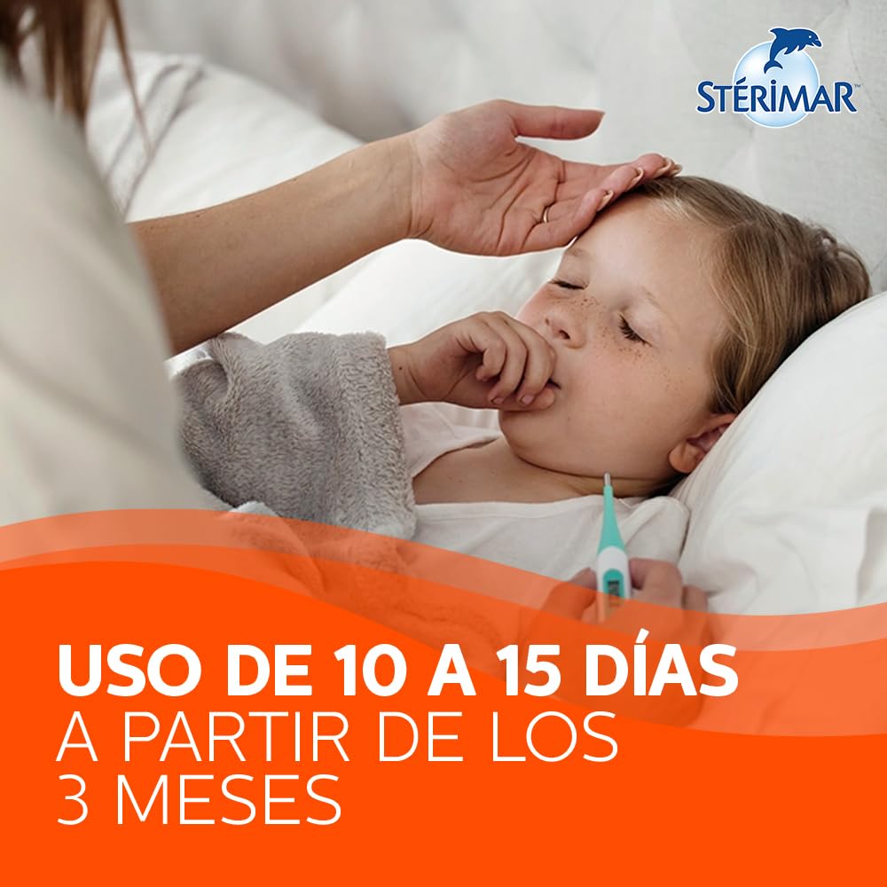 Stérimar Solución Hipertónica Nasal Infantil 50 ml. | Auxiliar en Descongestión Nasal. Uso de 10 a 15 Días. Tu Aliado Contra el Resfriado. Con Boquilla Pediátrica.