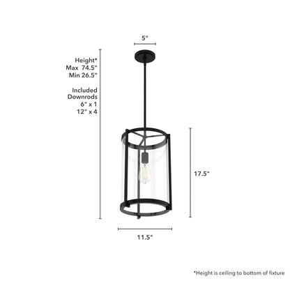 Hunter Fan, Candelabro Astwood 1 Luz 11 pulgadas | Diseñado con influencia art déco, este accesorio proporcionará una iluminación potente dondequiera que se instale