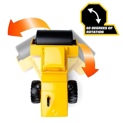 Tonka Steel Classics – Rodillo de Vapor – Fabricado con Acero, camión de Juguete Amarillo, niños y niñas, niños pequeños a Partir de 3 años, camión de construcción Grande, Regalo de cumpleaños, día