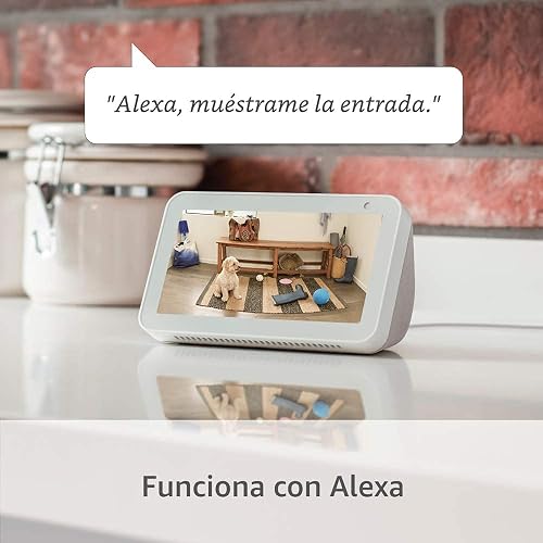 Cámara de seguridad Ring Stick Up Cam Battery + Soporte para inclinación y vista panorámica + Adaptador de corriente para interiores y exteriores - Blanco