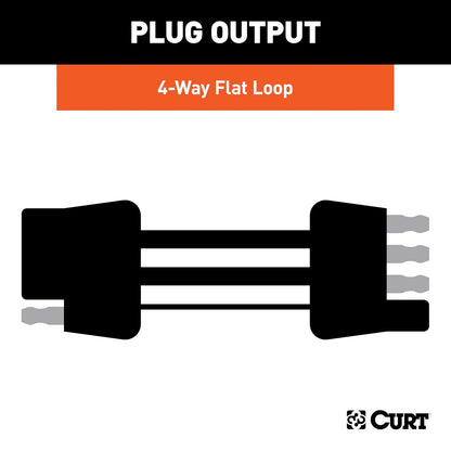 CURT Manufacturing 58903 - Arnés para vehículo de Remolque, Color Negro