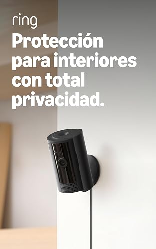 Cámara para interiores con enchufe Ring (modelo más reciente) - paquete de 3 unidades, negra