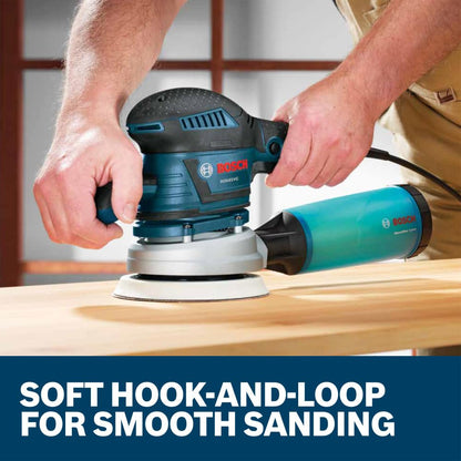 BOSCH RS034 5" Almohadilla de lijado suave de gancho y bucle