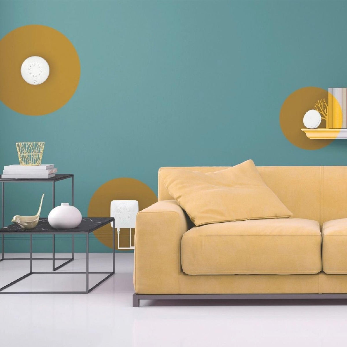 Airthings 4200 Kit de casa, radón, riesgo de moho y sistema de monitoreo de calidad del aire interior, multihabitación