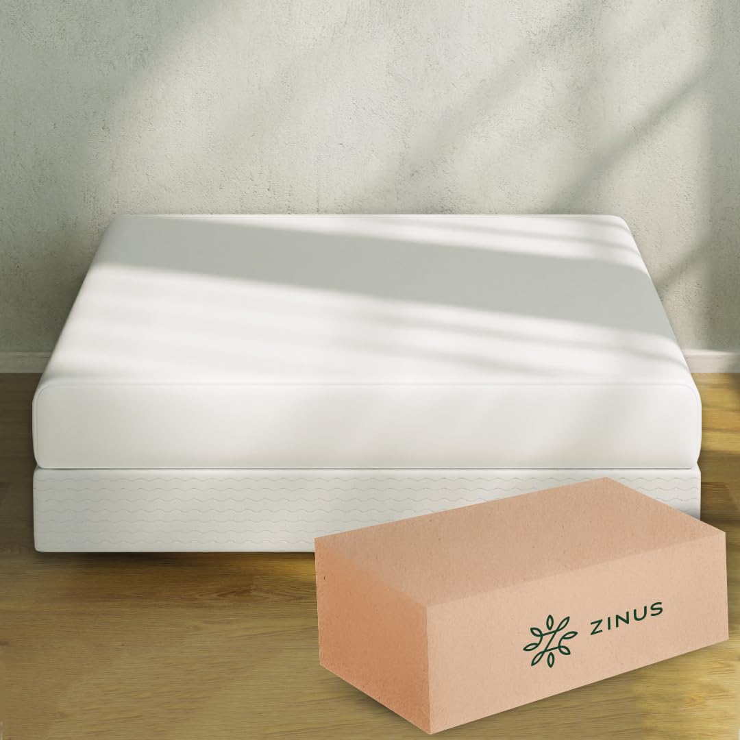 Zinus Armita | Base de Cama Matrimonial con Funda Minimalista | Acero Resistente | Garantía de 5 años