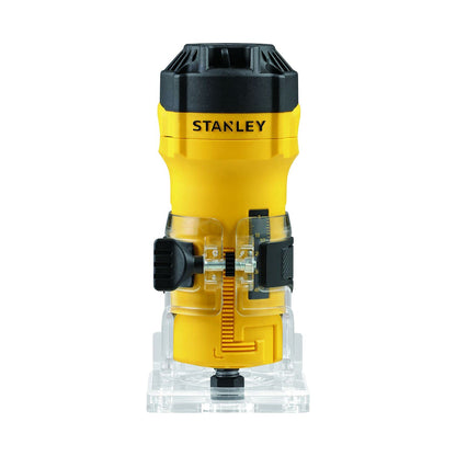 STANLEY Fresadora Eléctrica Base Fija 1/4" (6mm), Rebajadora y Rebordeadora, Metal y Plástico, 550W, ST55