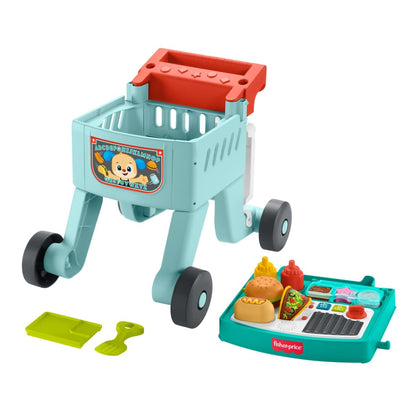 Fisher-Price Ríe y Aprende Andadera para Bebés Carro de Snacks 4 en 1 para bebés de 6 Meses en adelante