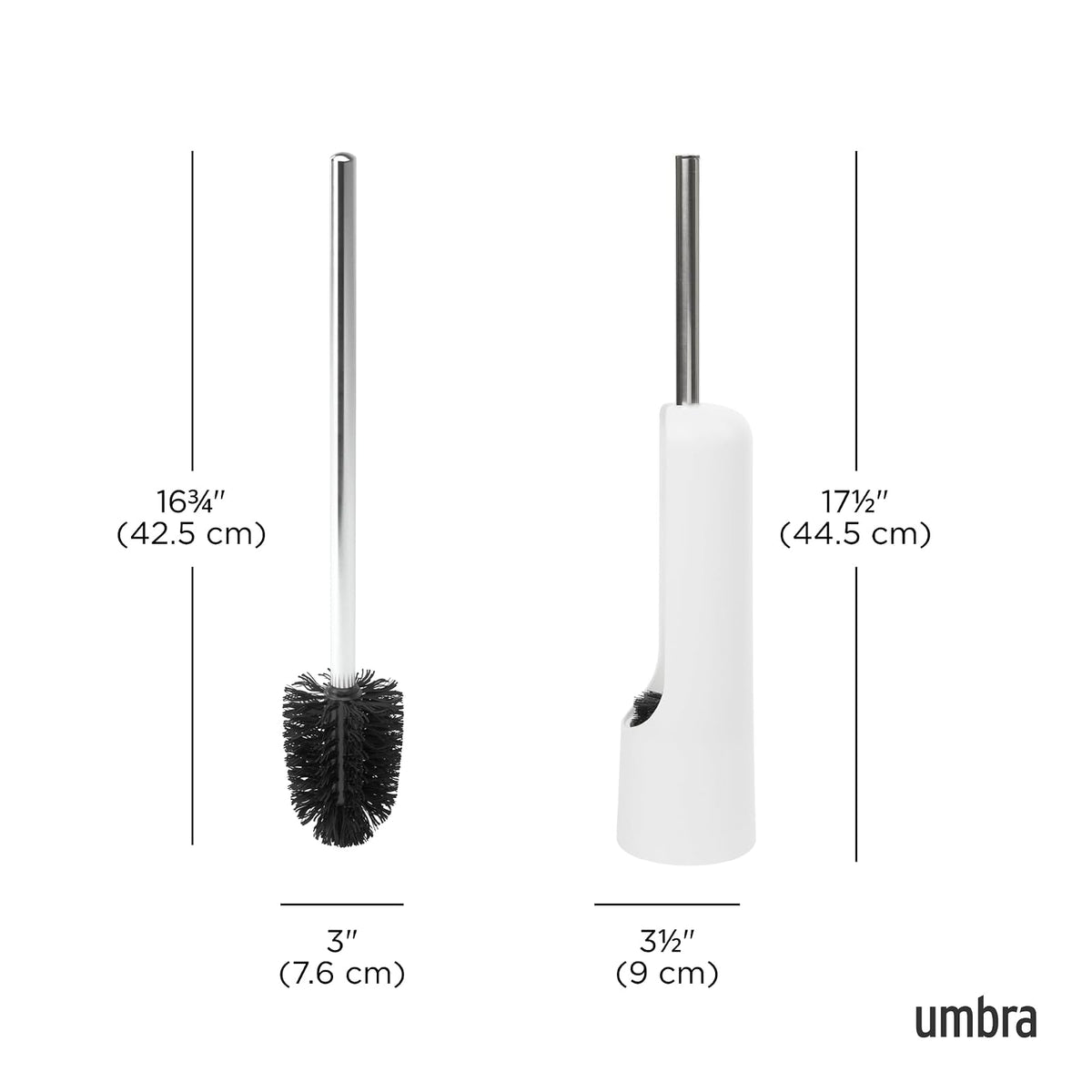 Umbra 023274-660 Touch Cepillo para Inodoro, Blanco