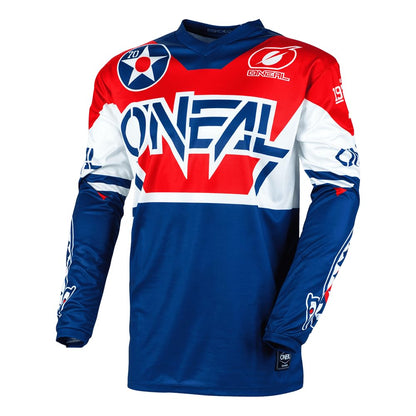 O'Neal Element Racewear Playera Infantil E001-424, Azul/Rojo, Talla G