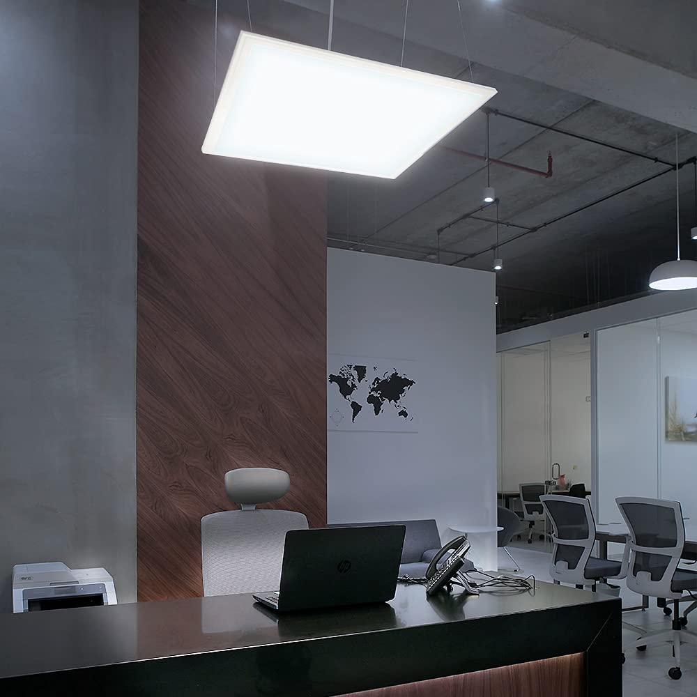 Tecnolite - Panel LED 2x2 Suspendido y Empotrable 40 W, Luz de Día 6500K, Atenuable, Compatible con atenuadores