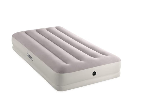 Intex Dura-Beam Colchón de Aire Tamaño Doble 64177E | Altura media 30.5 cm, capacidad 300 kg, bomba USB Quickfill, fibra Fiber-Tech, superficie aterciopelada