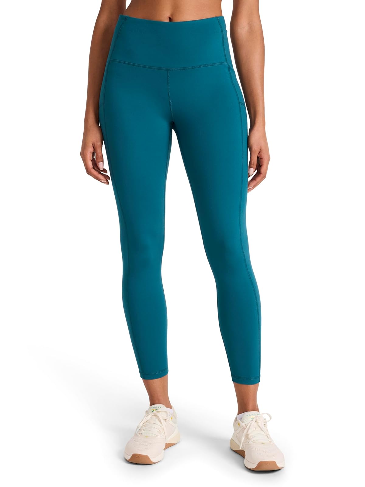 Reebok Ultimate Highrise Leggings 7/8 Mujer - G - Verde azulado retro