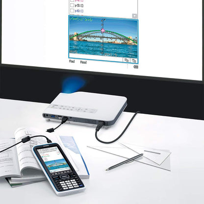 Casio Calculadora Graficadora fx‑CP400, Color Negro, +5000 Funciones, Solar y Batería, Nivel Universidad