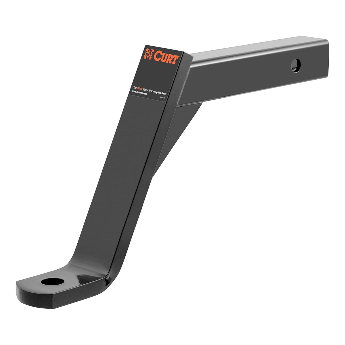 CURT Soporte de Bola de Enganche Clase 3 con Receptor de 2 in, 5 LB, Caida de 10 in, Negro, 45112
