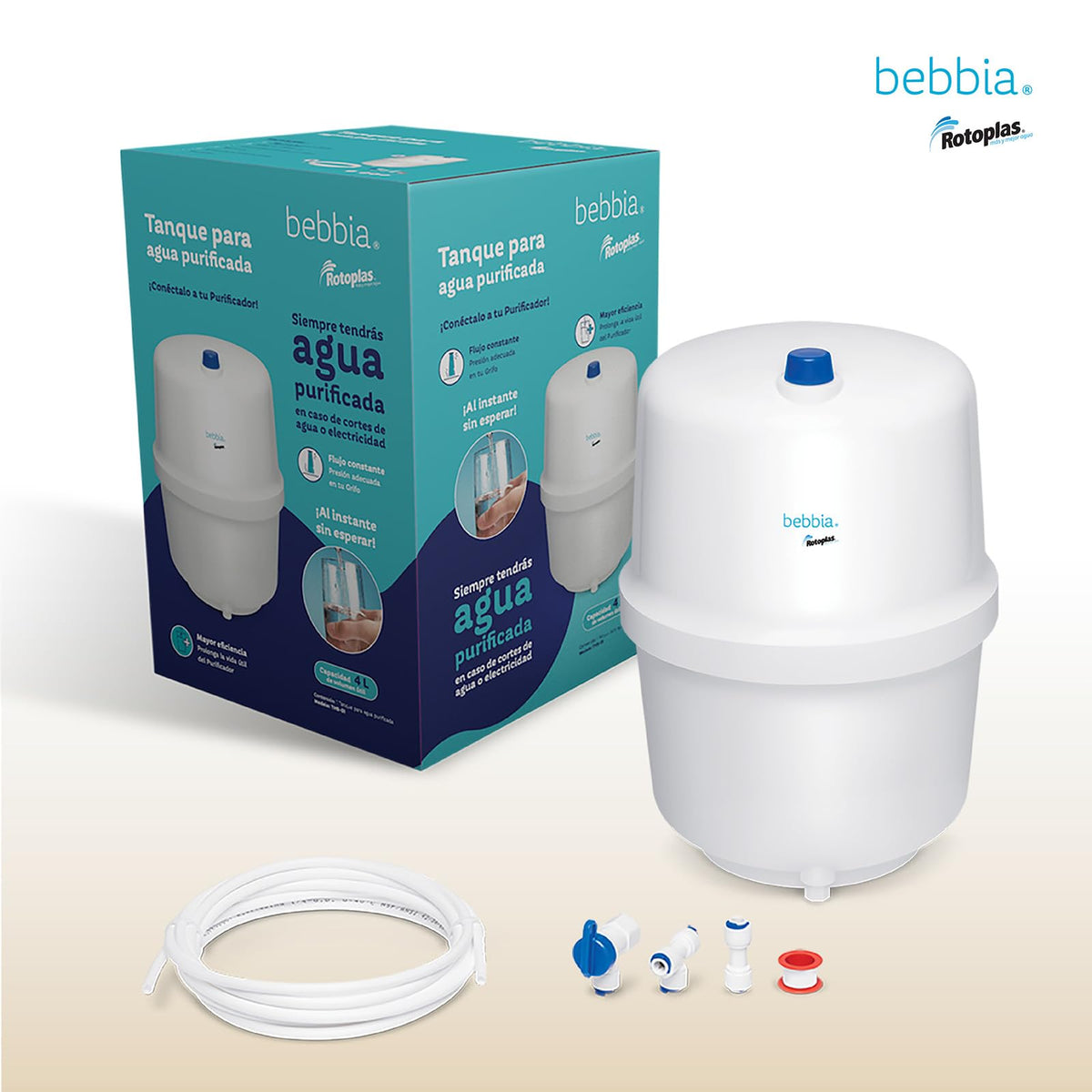 Rotoplas Bebbia Tanque Hidroneumático de plástico